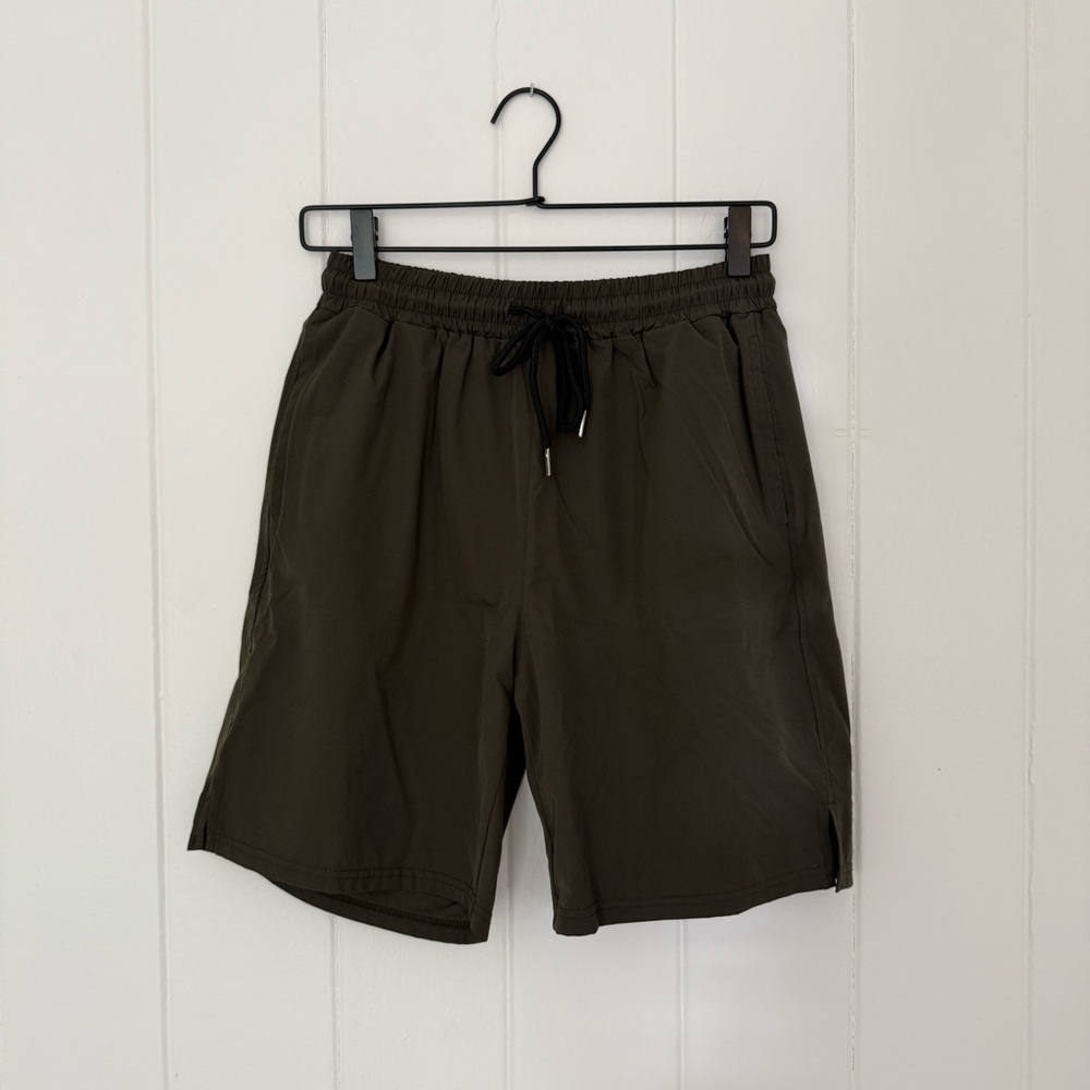 Men's Athletic Dark Olive Shorts